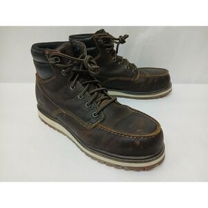 Timberland Men's Irvine Wedge Work Safety Boot Alloy Toe 0A44UP-214 Brown Sz 8.5